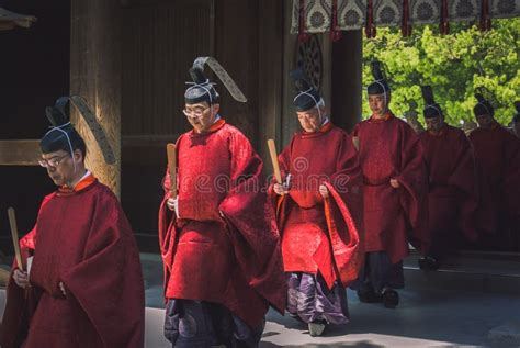 Shinto Priests In Tokyo Editorial Photography Image Of Japanese 87544667