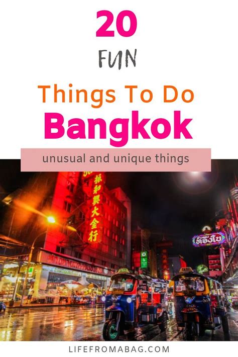 Unusual Unique And Cool Things To Do In Bangkok Extra Tips On How To
