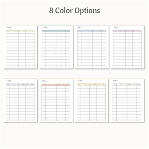 Printable Sales Tracker Small Business Tracker Order Etsy