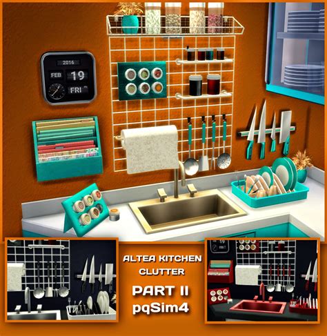 Altea Kitchen Clutter Part 2 Sims 4 Custom Content
