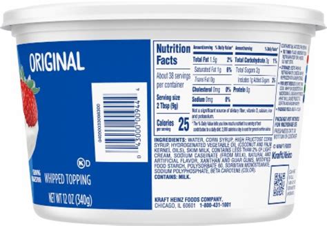 Cool Whip Original Whipped Topping 12 Oz Qfc