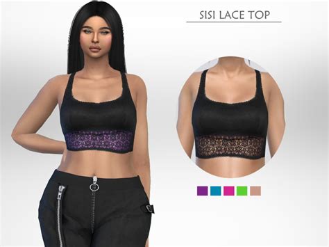 Sisi Lace Top By Puresim At Tsr Sims 4 Updates
