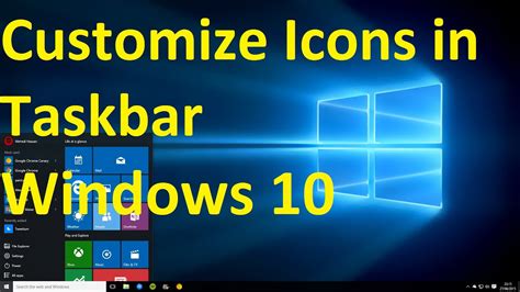 How To Change Taskbar Icons In Windows 10 Customize Windows 10 Taskbar