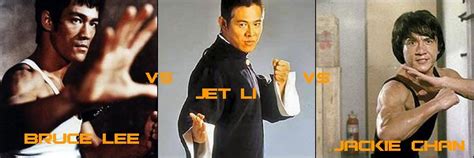 Bruce Lee Vs Jet Li Vs Jackie Chan Bruce Lee Jackie Chan Youtube