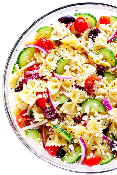 Time does not include chill time. Mediterranean Pasta Salad Recipe | Gimme Some Ove