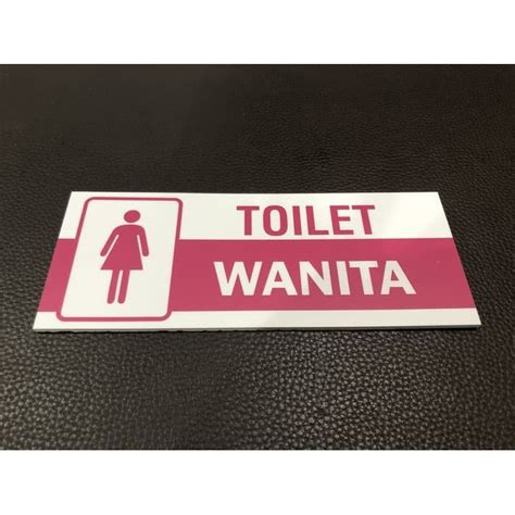 Jual Rambu K3 Toilet Wanita Ready Stock Shopee Indonesia