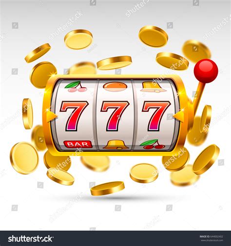 Golden Slot Machine Wins Jackpot Vector Stock Vector (Royalty Free