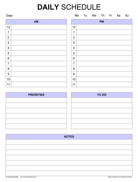 Drawing And Illustration Digital 4 Printable Daily Planner List Templates
