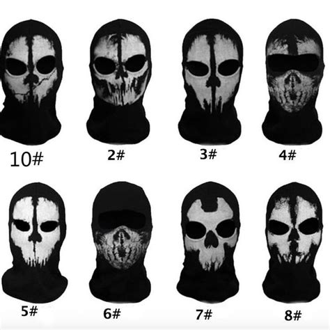 Call Of Duty Cod Balaclava Ghost Mask Skull Face Cosplay Sports Outdoor