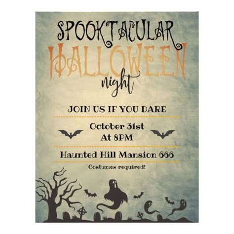 Spooktacular Halloween Night Flyer Spooktacular