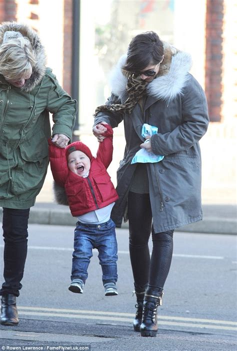 Pregnant Frankie Sandford Enjoys Day Out With Her Son Parker Daily Mail Online
