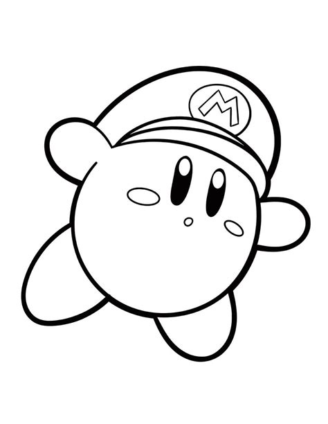 Lindo Kirby Para Colorear Imprimir E Dibujar ColoringOnly