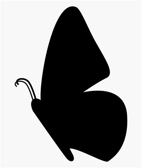 Side View Svg Png - Butterfly Silhouette Side View , Free Transparent