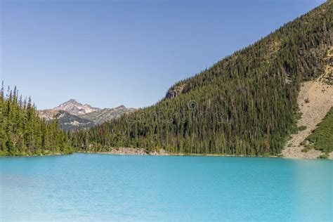 Joffre Lake In British Columbia Canada At Day Time Stock Photo