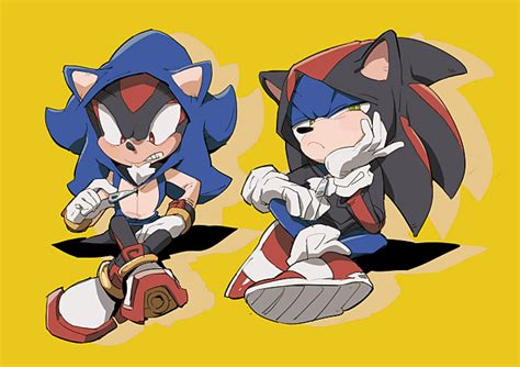 Sonic And Shadow 6 By Aoki6311 On Deviantart Sonic And Shadow Sonic