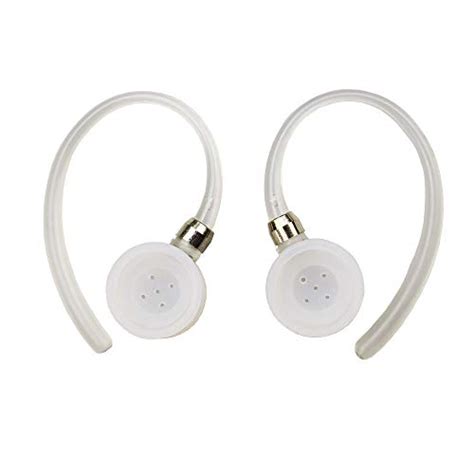 4 Pcs Whiteclear Earhooks Compatible With Motorola Elite Flip Hz720