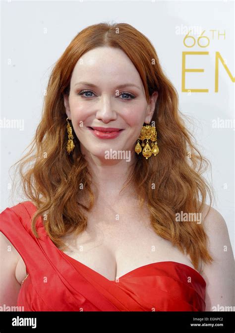 66th Annual Primetime Emmy Awards Arrivals Featuring Christina Hendricks Where Los Angeles