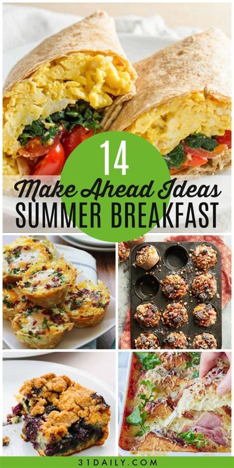 14 Make Ahead Summer Breakfast Ideas For Easy Mornings Summer