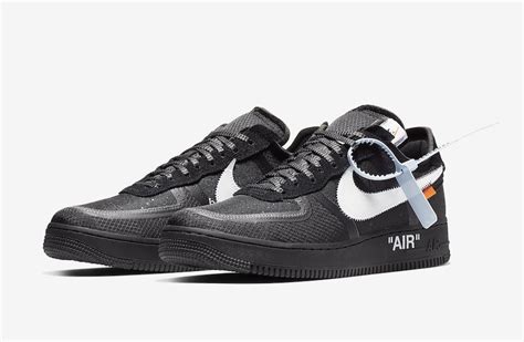 Off White Nike Air Force 1 Low Black Ao4606 001 Release Date Sbd