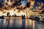 united, Kingdom, Houses, Rivers, Bridges, London, Street, Lights, Night ...