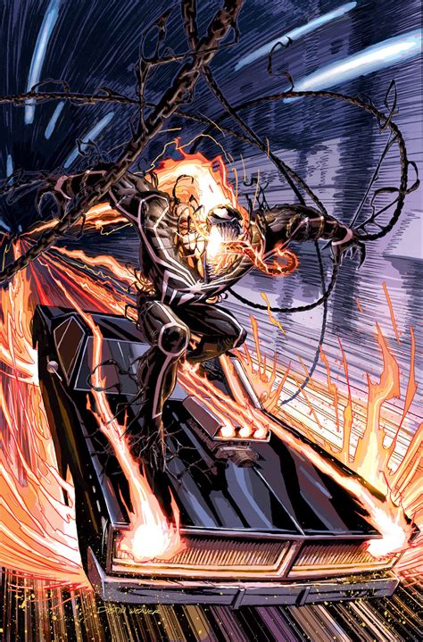 Image Ghost Rider Vol 8 5 Venomized Variant Textless Marvel
