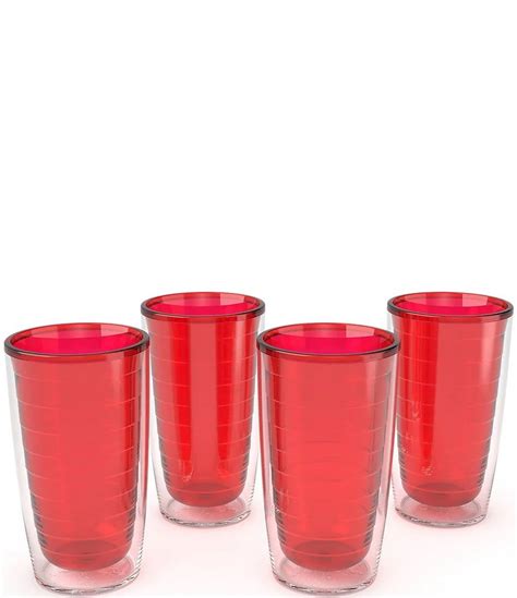 Tervis Tumblers Red Tumblers Set Of 4 Dillard S