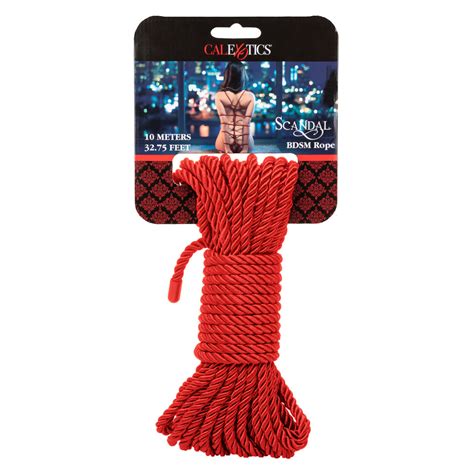 Scandal Red Bdsm Rope Bondage Accessory For Kinky Couples Sexyland