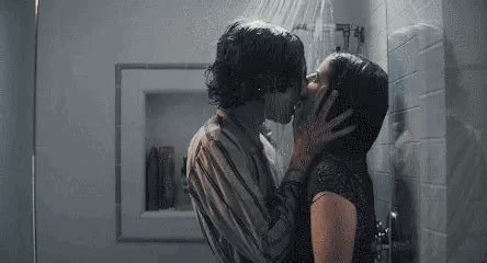 Romantic Couple Kissing Romantic Couples Have A Shower Boy Shower