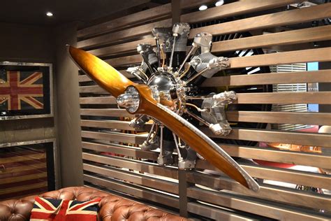 Wall Hanged Jacobs Radial Engine Aeronautic Collection Propeller