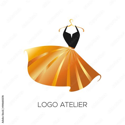 Logo For Atelier Women S Clothing Store Vector Template Of The Brand For The Fashion Designer