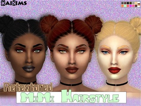 Kaisims S Mimi Hairstylere Textured Adult Female Sims 4 Updates