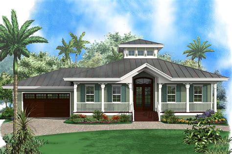 Florida Beach House With Cupola 66333we Architectural Designs