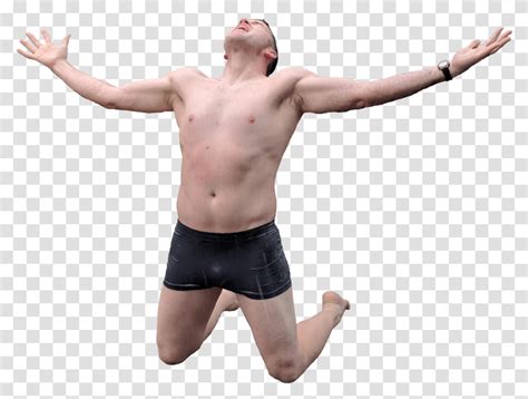 Men Naked Jumping Back Person Human Standing Transparent Png