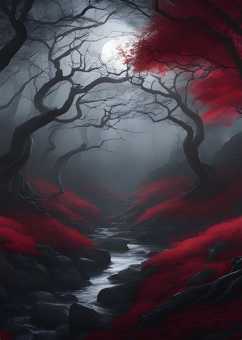 1536x2152 Resolution Dark Forest Night 4k Full Moon 1536x2152