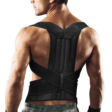 Adjustable Back Support Posture Corrector Belt Shoulder Lumbar Brace