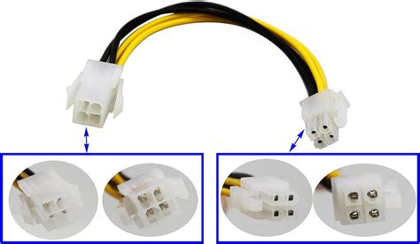 Zdycgtime Cm Inch Pin Molex M F Cable Atx V Power Supply Pin