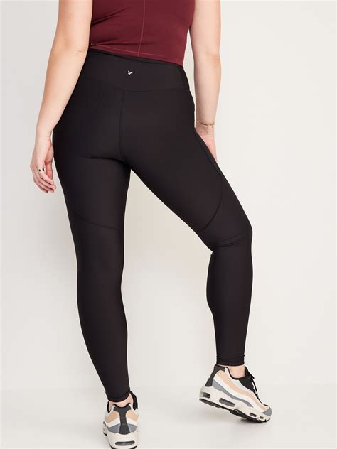 High Waisted Powersoft Side Pocket Leggings For Women Old Navy