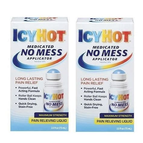 Icy Hot Medicated No Mess Applicator Max Strength 25 Ounce 73ml 2