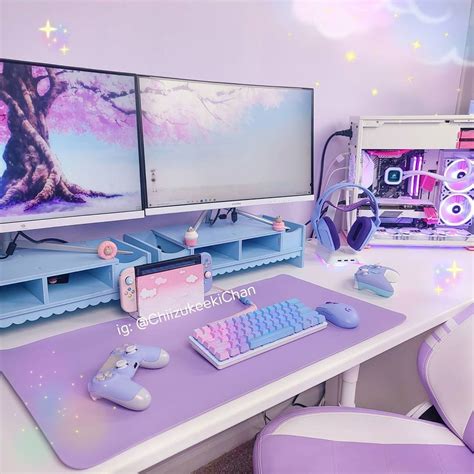 💙 Chiizukeeki Chan 💜 On Instagram New Lavender Leather Deskmat 🙌🏼 I