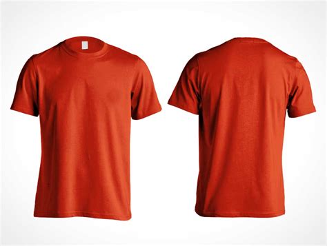 Mens Gildan Cotton T Shirt Psd Mockup Front And Back Psd Mockups