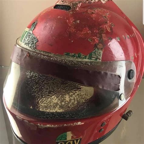 Niki Lauda Helmet Burned 1 Dedicate Your Passion