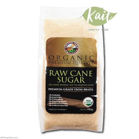 Country Farm Organic Raw Cane Sugar 400g