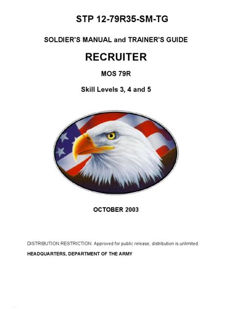 Stp 12 79r35 Sm Tg Recruiter Pdf Non Commissioned Officer Officer