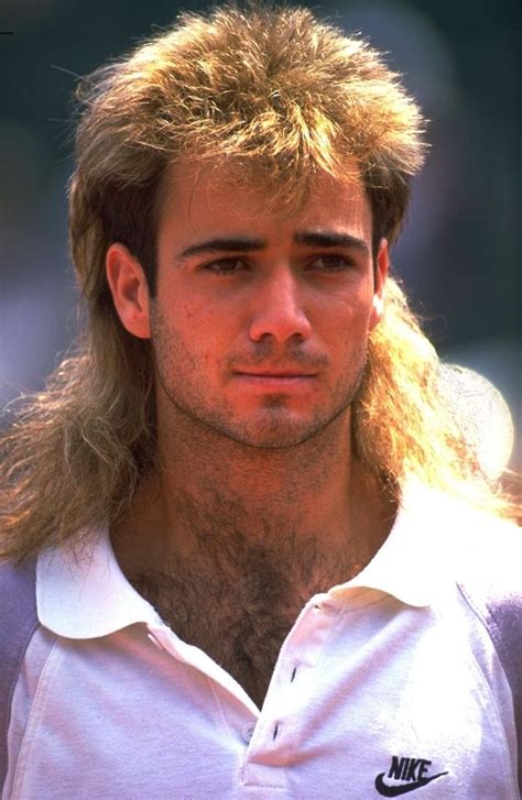 Andre Agassi Of The United States Looks Thoughtful At The 1989 Italian