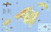 Mapa de las Islas Baleares - Tamaño completo