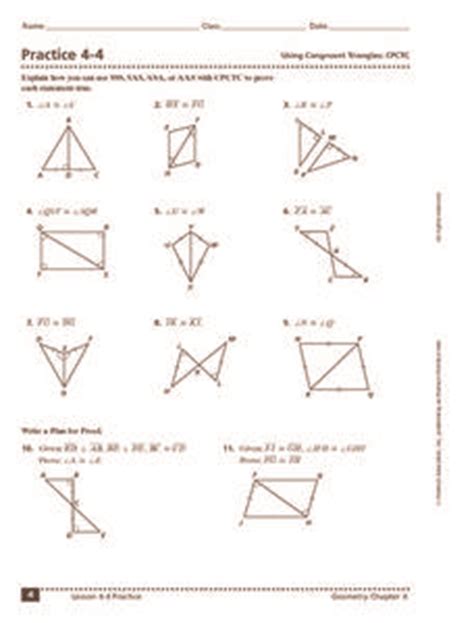 Triangle congruence review triangle congruence review. 34 Geometry Worksheet Congruent Triangles Answers ...