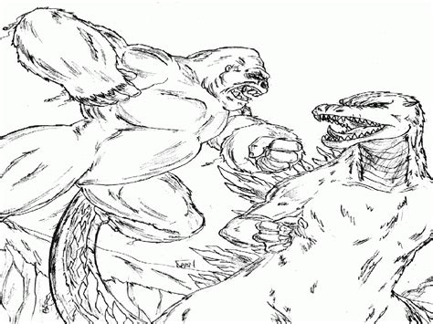 King kong fighting with dinosaurs coloring page. King Kong Coloring Page - Coloring Home