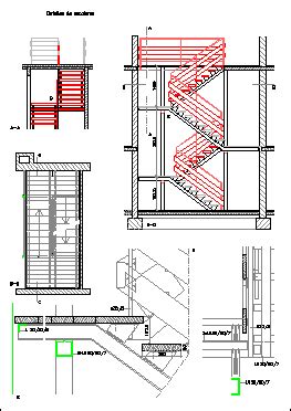 Stairways Details DWG Detail For AutoCAD Designs CAD