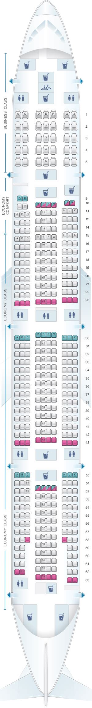 Delta Boeing 777 300er Seat Map
