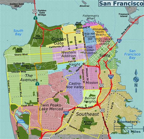 Filesan Francisco Districts Mappng Wikimedia Commons